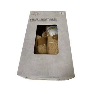 New Serra Ladies Novelty Size 9 Womens Clogs Faux Fur Sherpa Teddy Shoes Mules S